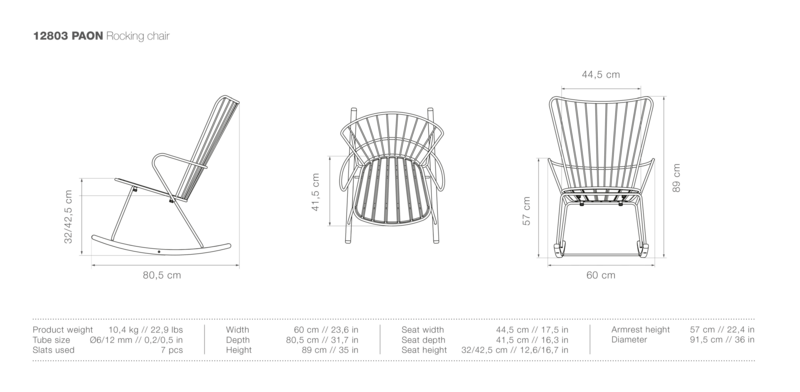 Paon Garden Rocking Chair