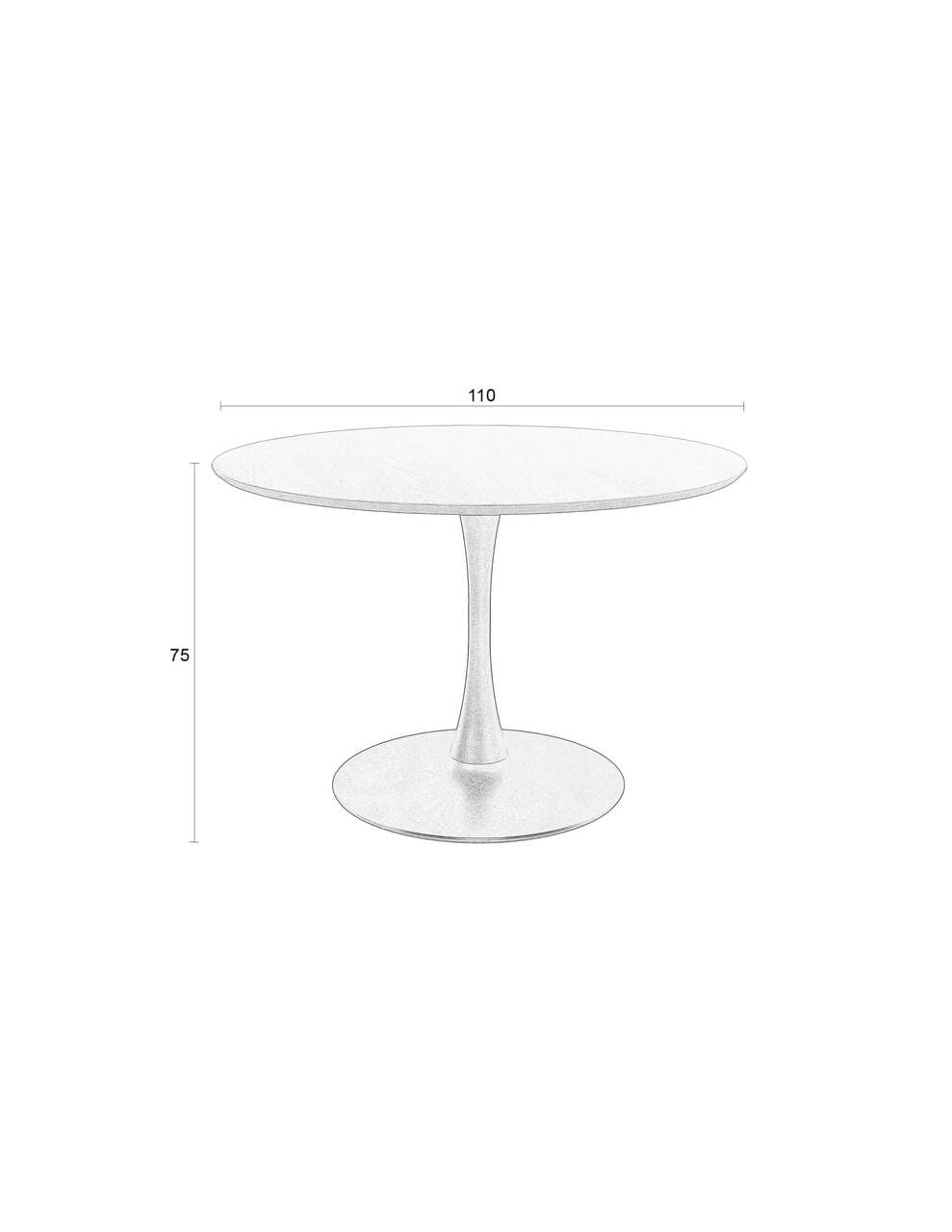 Raku Round Table Ø 110cm