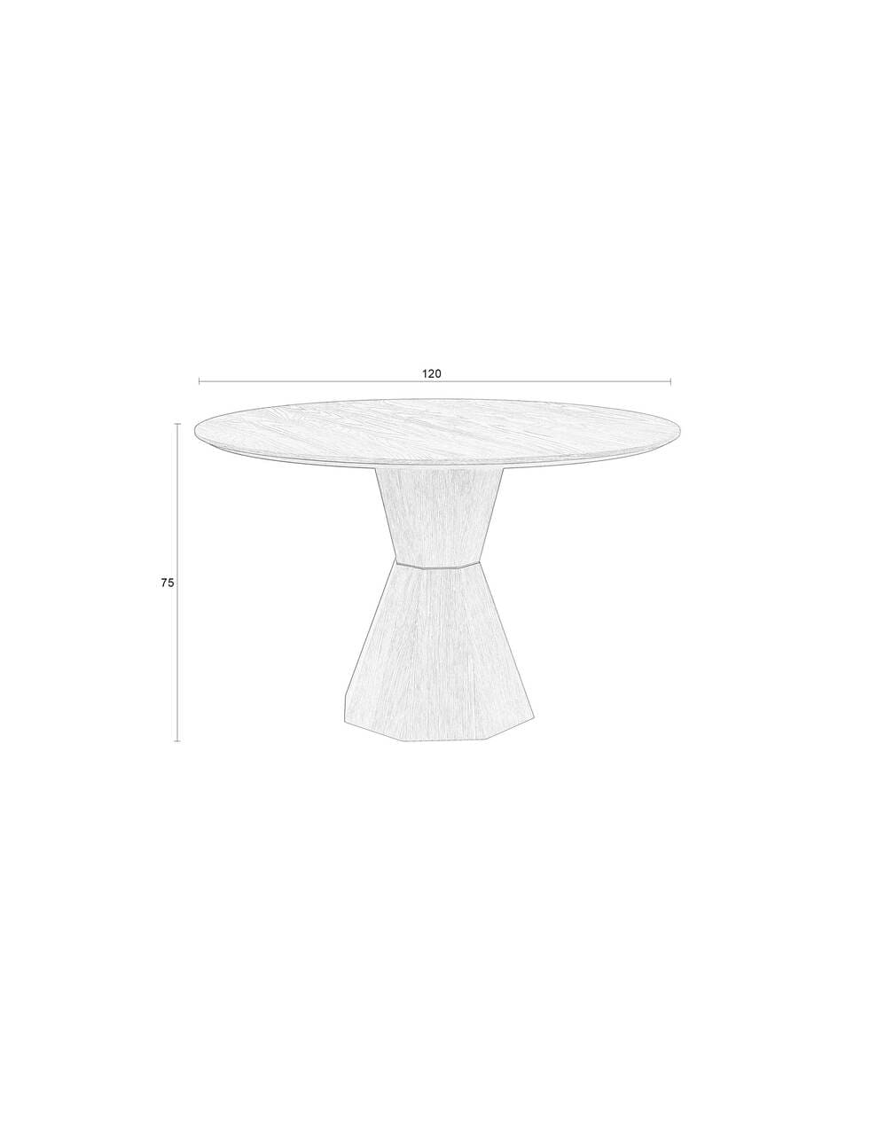 Lotus Round Table Ø 120cm