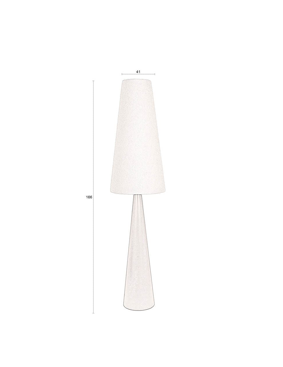 Miki bouclé floor lamp