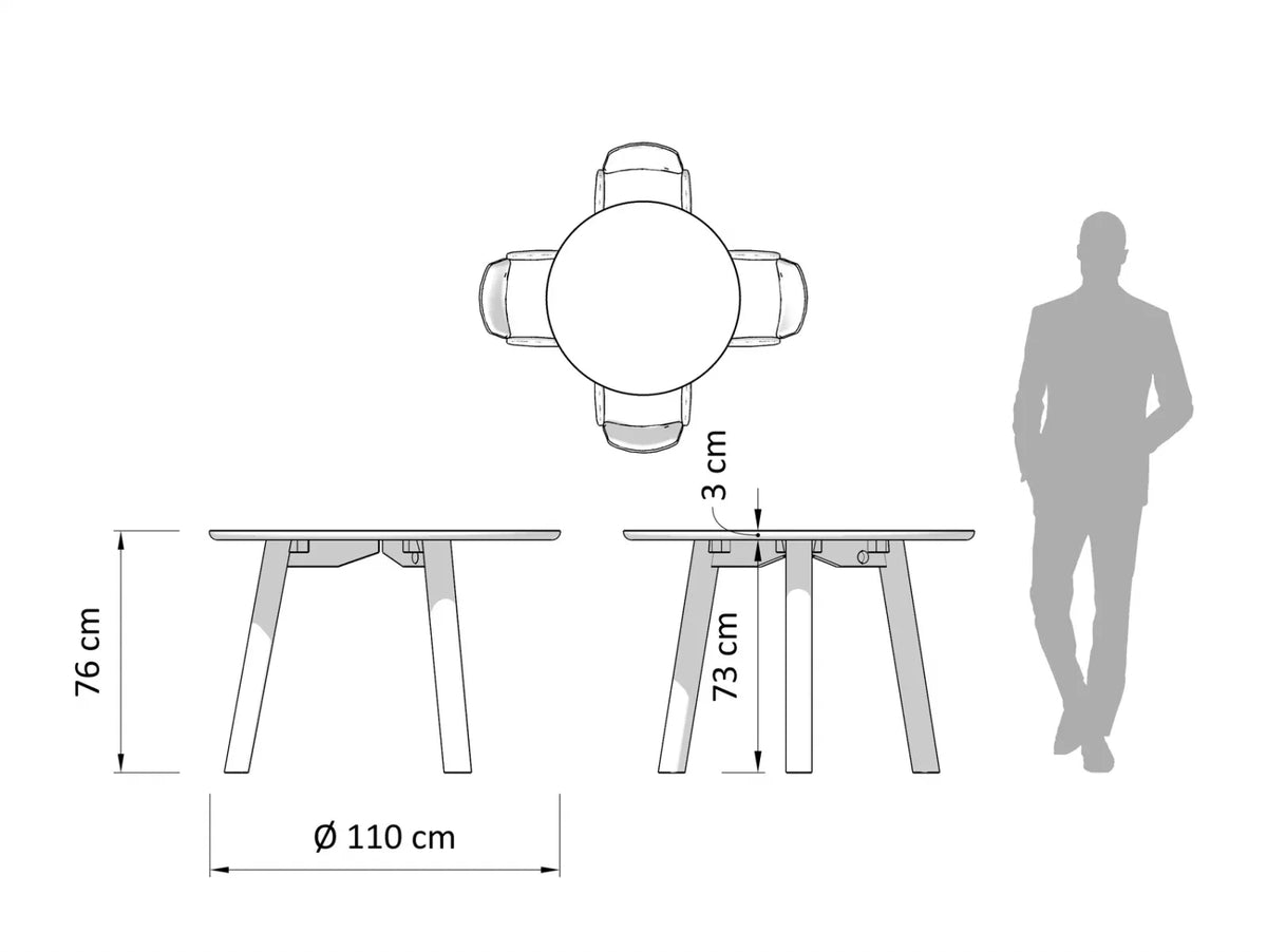 Cult Round Dining Table