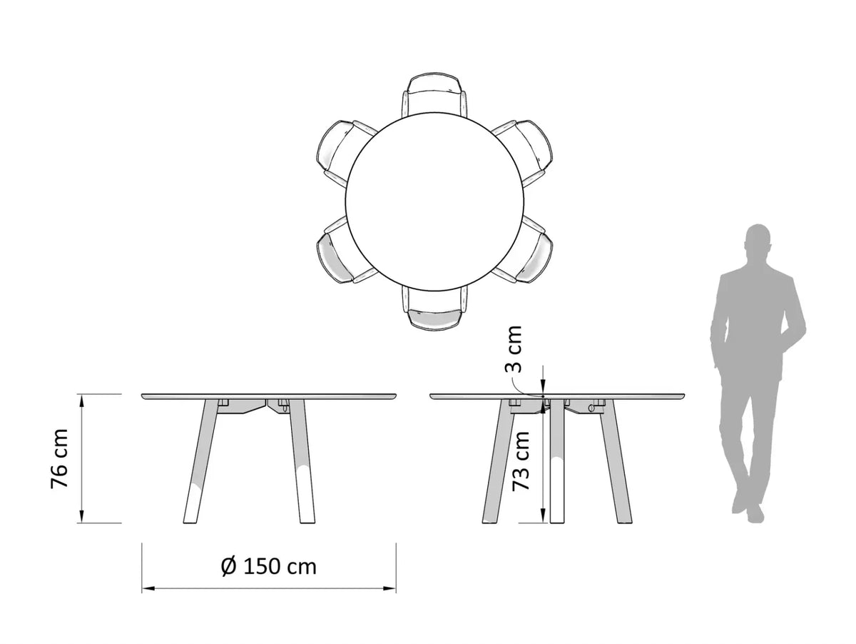 Cult Round Dining Table