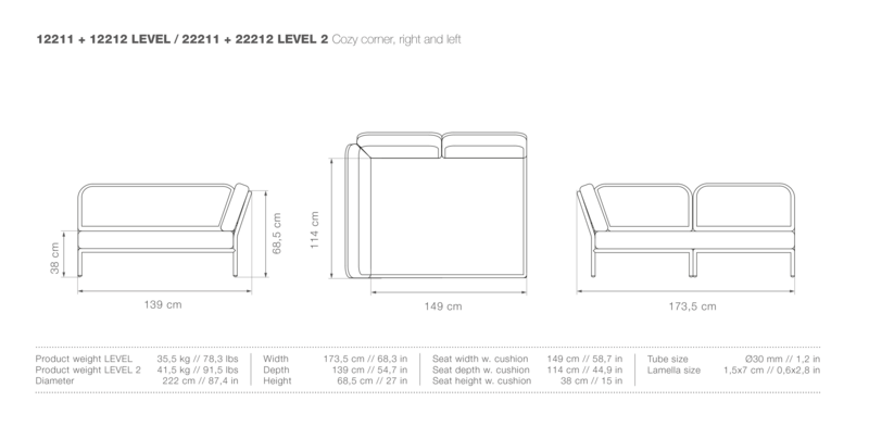 Level 2 Outdoor Modular Sofa
