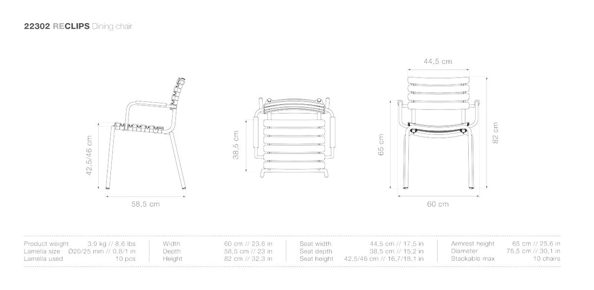 Re-Clips Dining Armchair