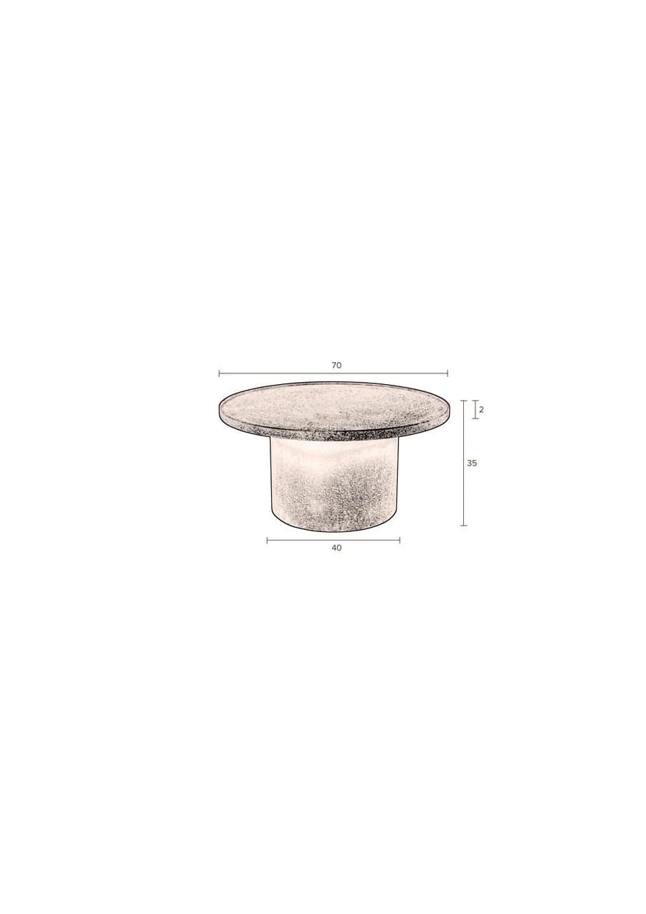 Winston Round Coffee Table D70cm