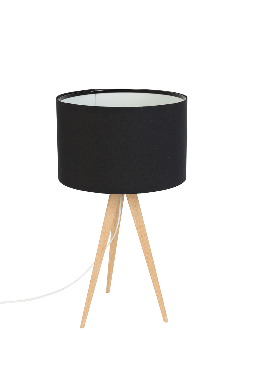 Tripod Wood Table Lamp