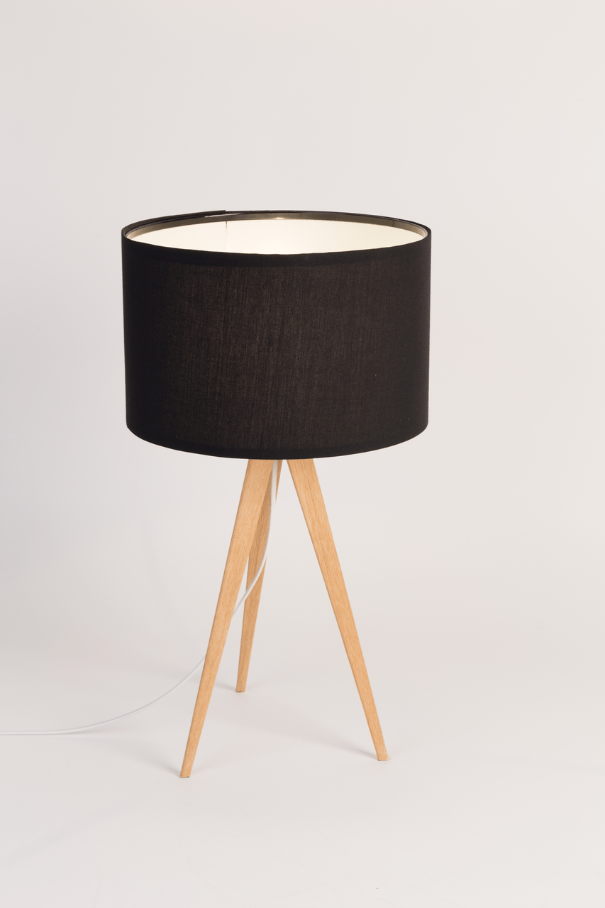 Tripod Wood Table Lamp