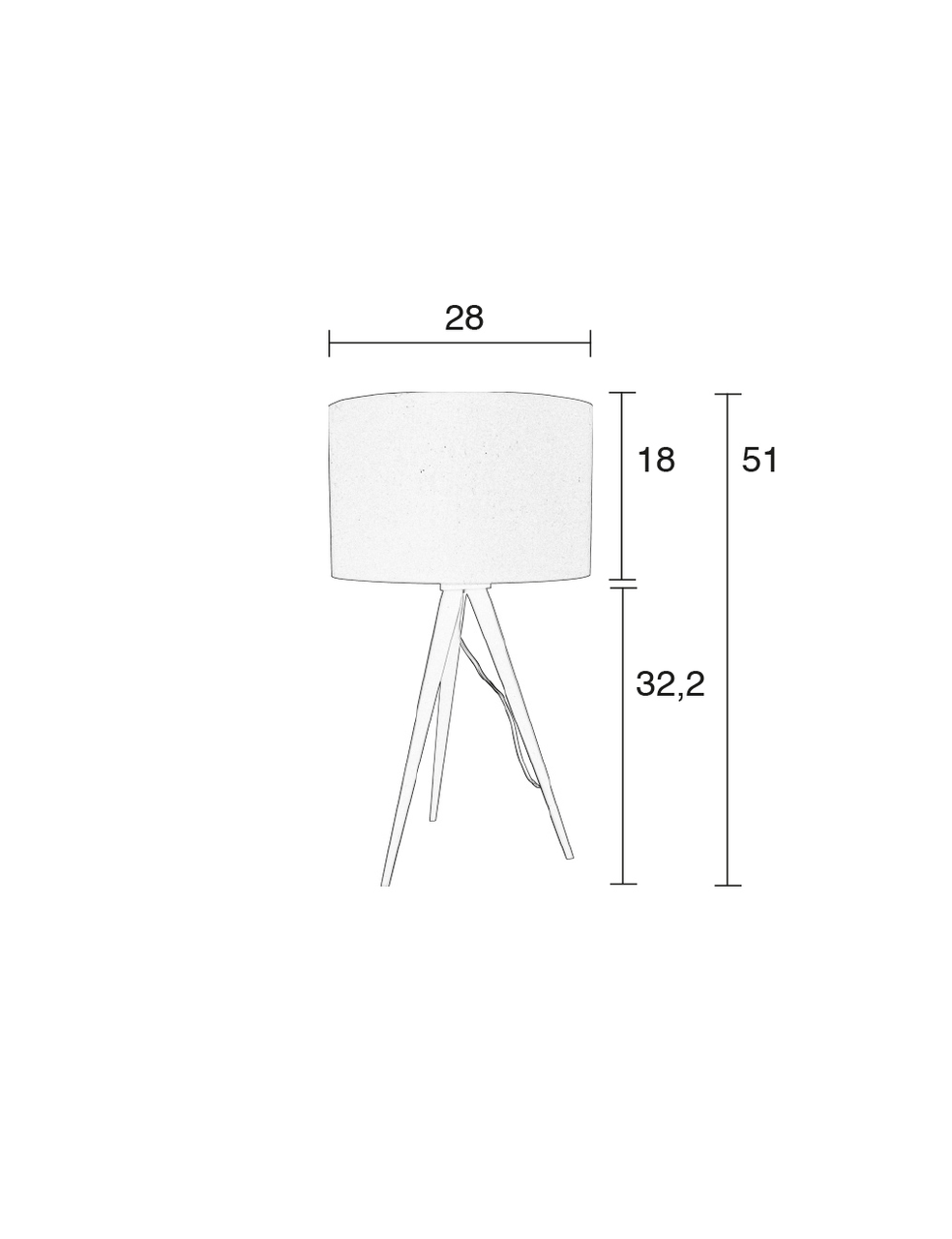 Tripod Table Lamp