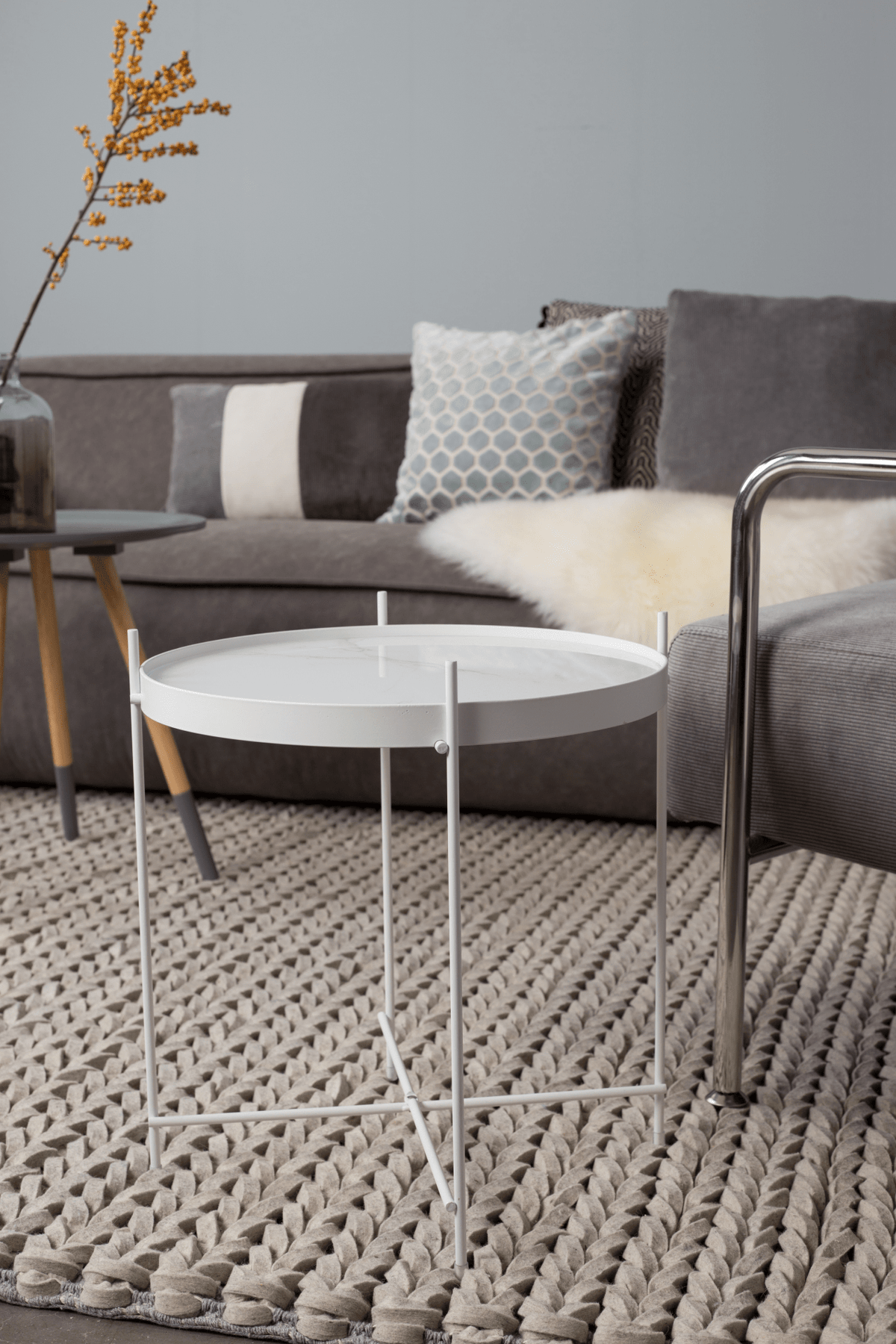 Cupid Marble Side Table
