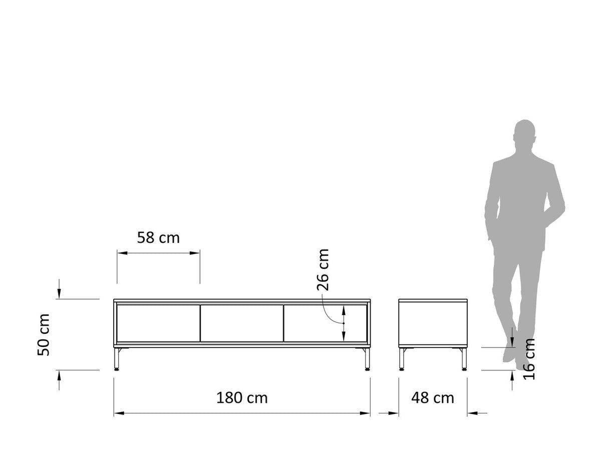 Επιπλο TV Atlas 3Dr 180cm