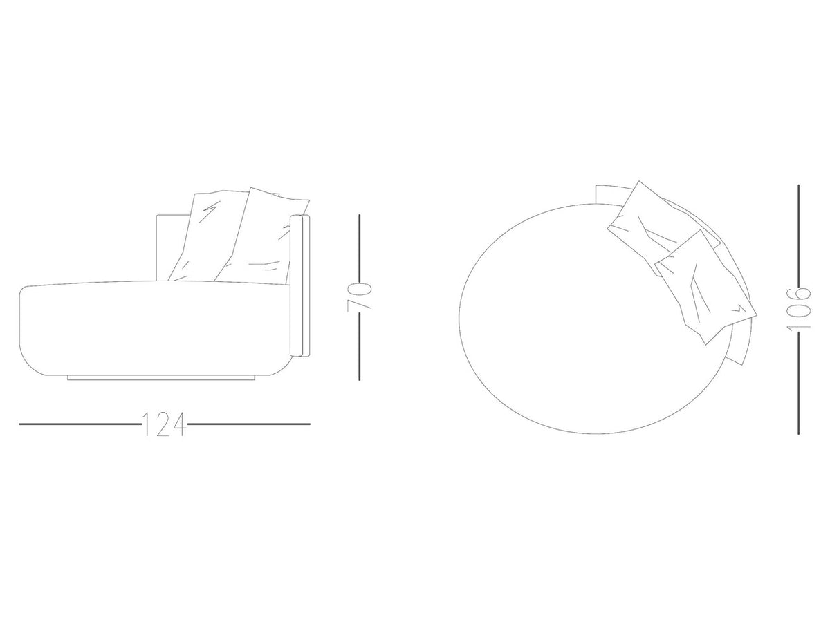 Πολυθρόνα Fleur Loveseat
