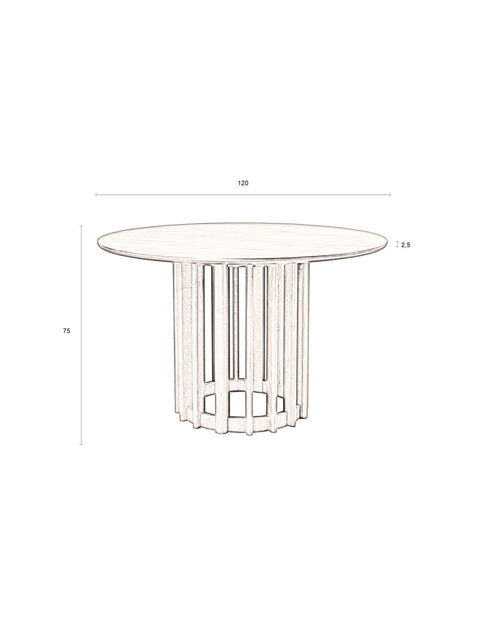 Barlet Round Table Ø 120cm