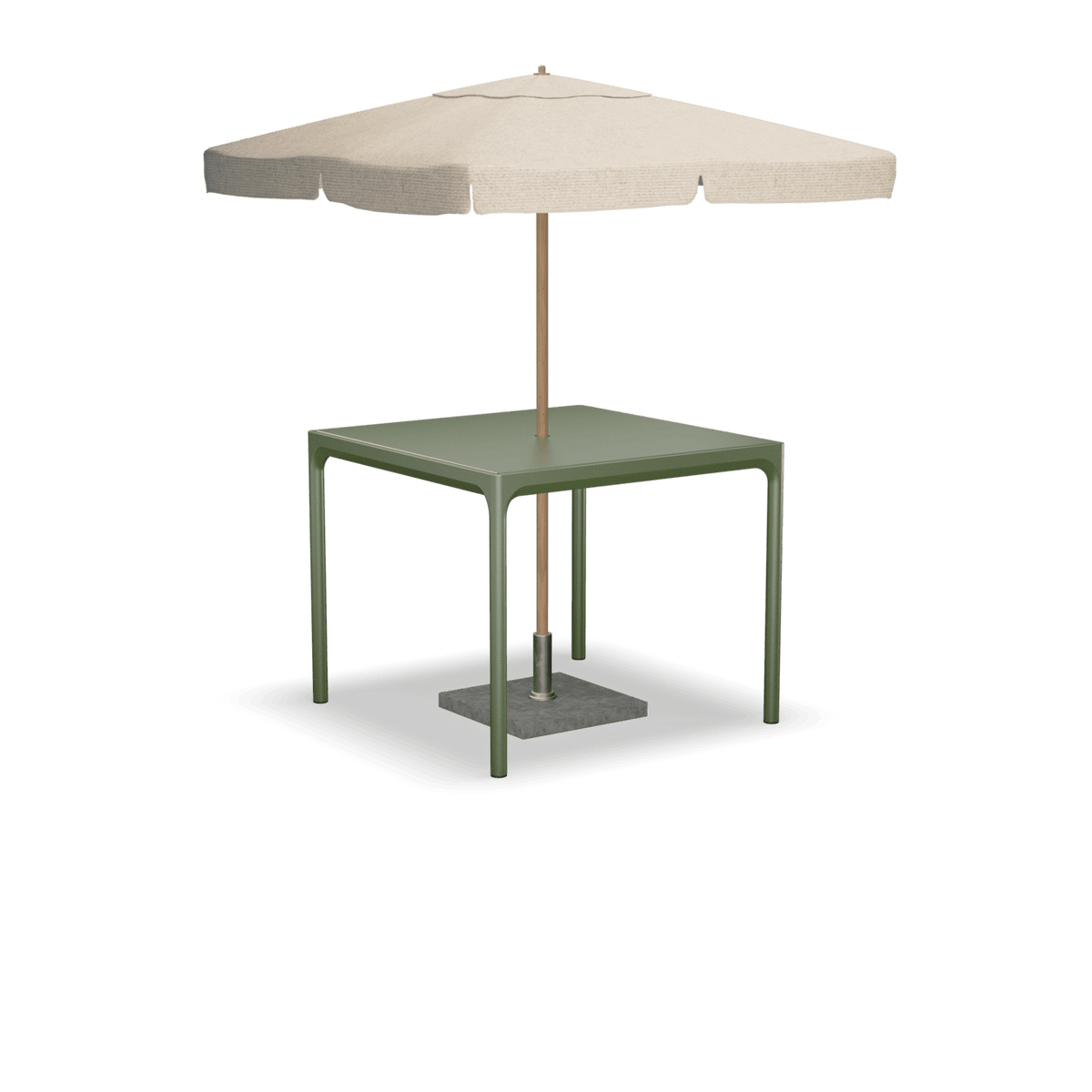 Four Parasol Table