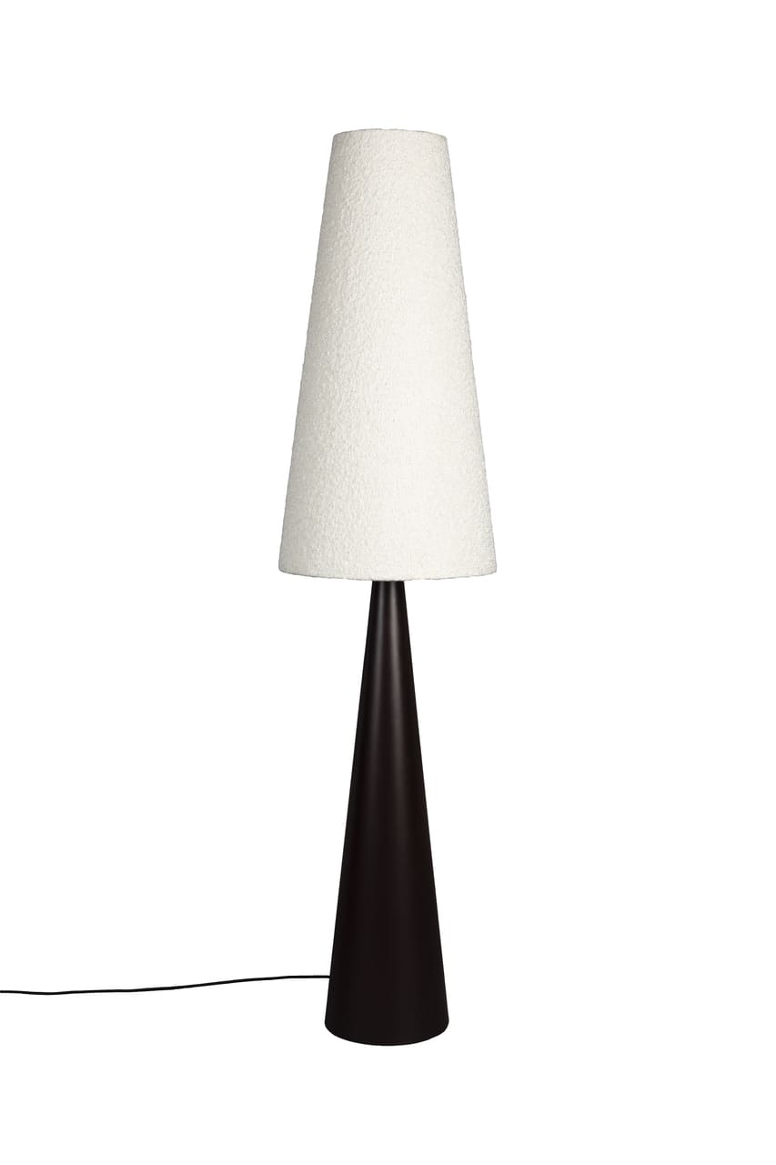 Miki bouclé floor lamp