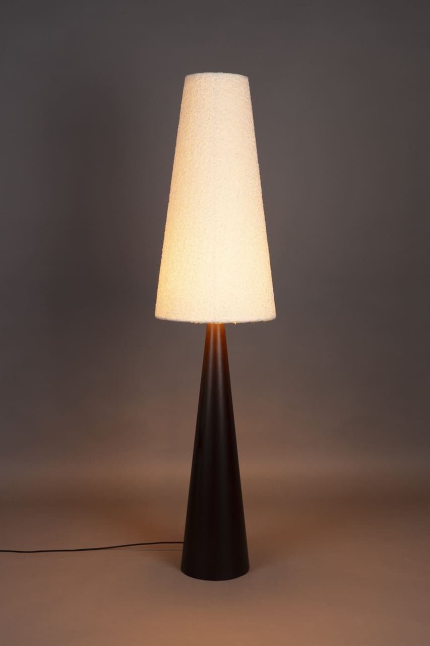 Miki bouclé floor lamp