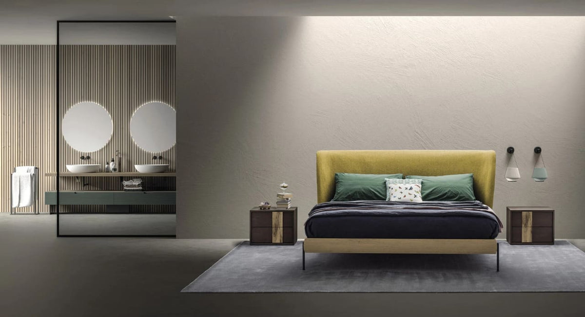 Custom Bed: Leaf Headboard