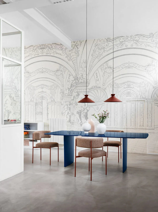 Foil Barrel Dining Table