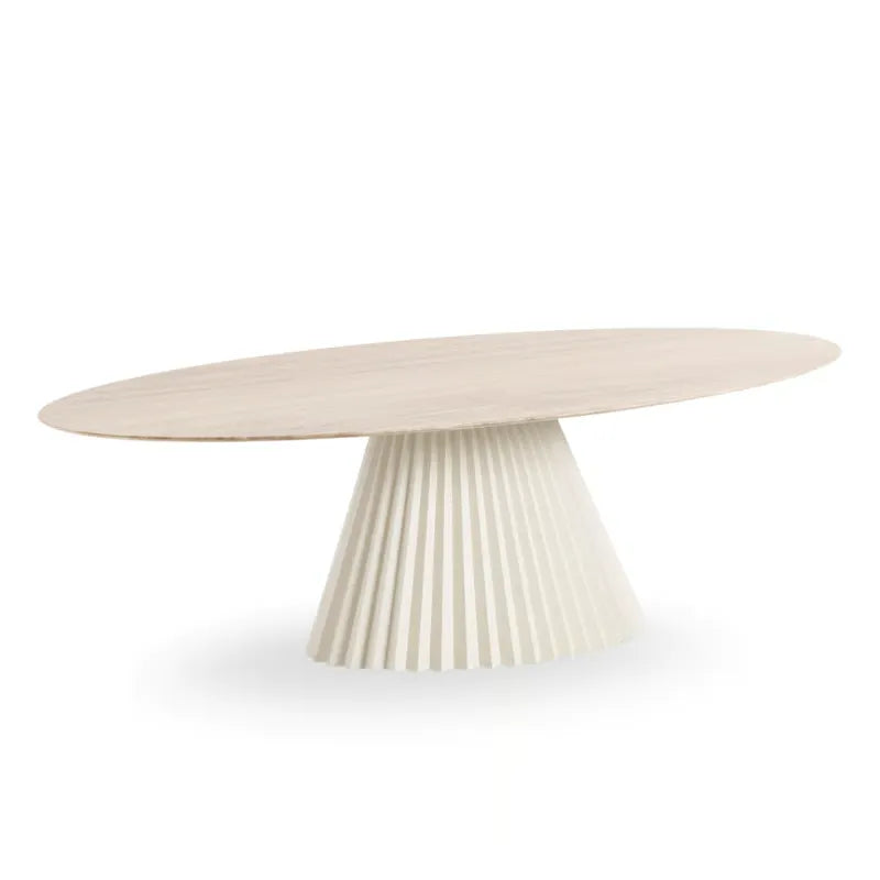 Plissé  Elliptical Dining Table