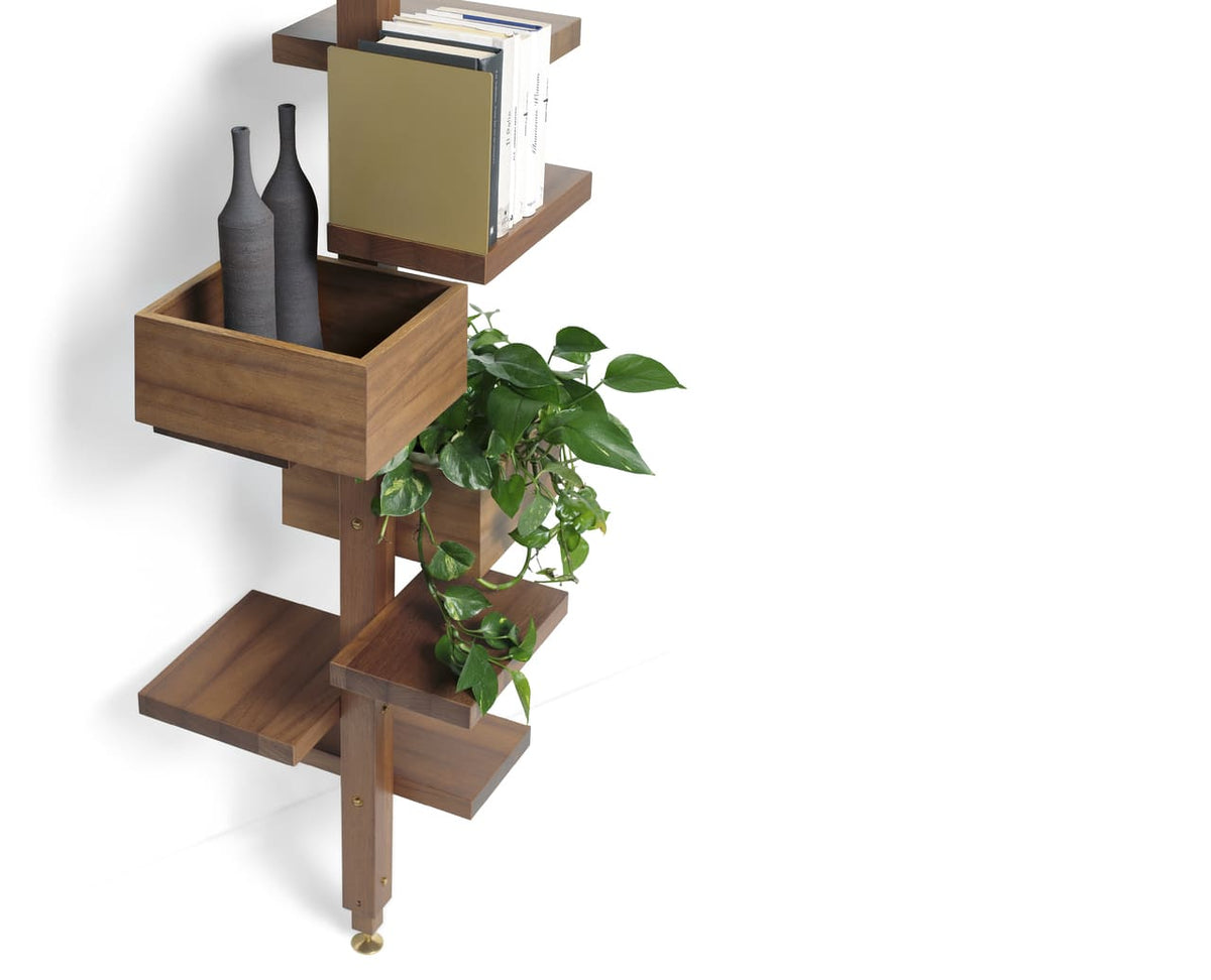 Adelaide Rotating Wood Bookshelf | TV Unit