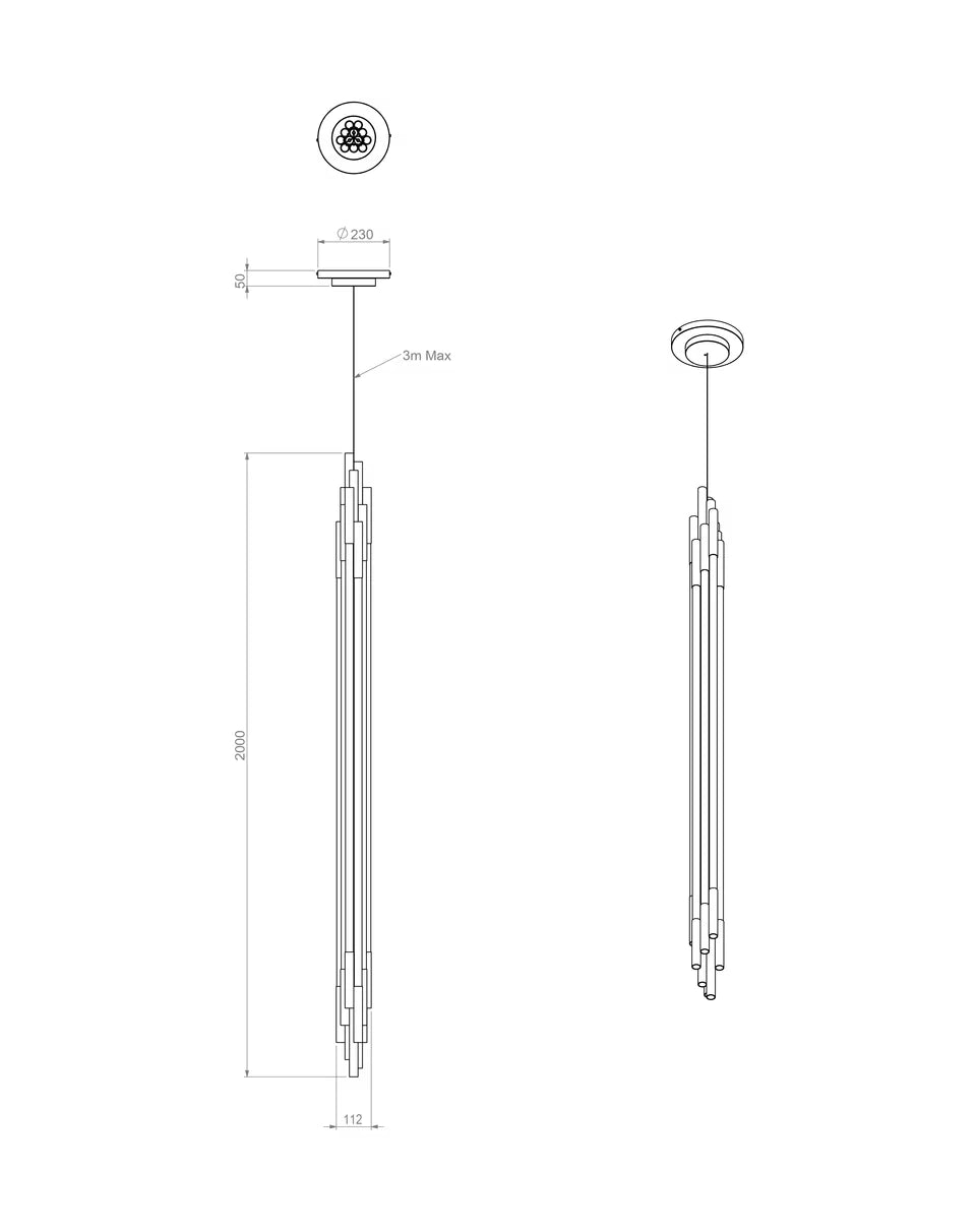 ORG Pendant Vertica Lamp