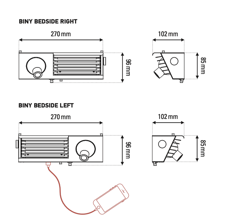 Biny Bedside Wall Lamp