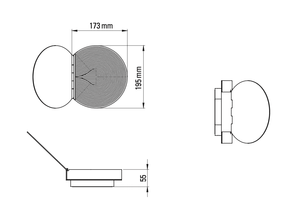 Poudrier Wall Lamp