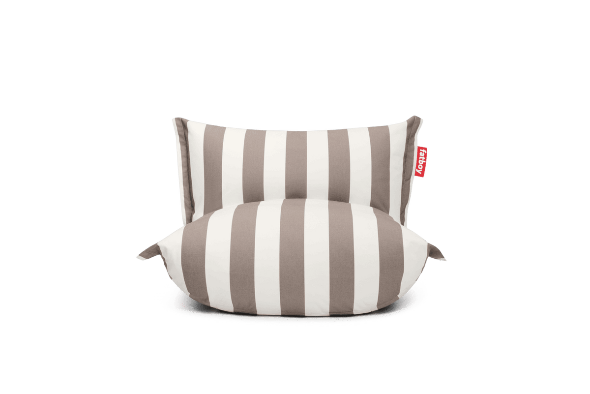 A gray The BonBaron Outdoor Lounge Chair with an adjustable backrest, displayed against a plain background.