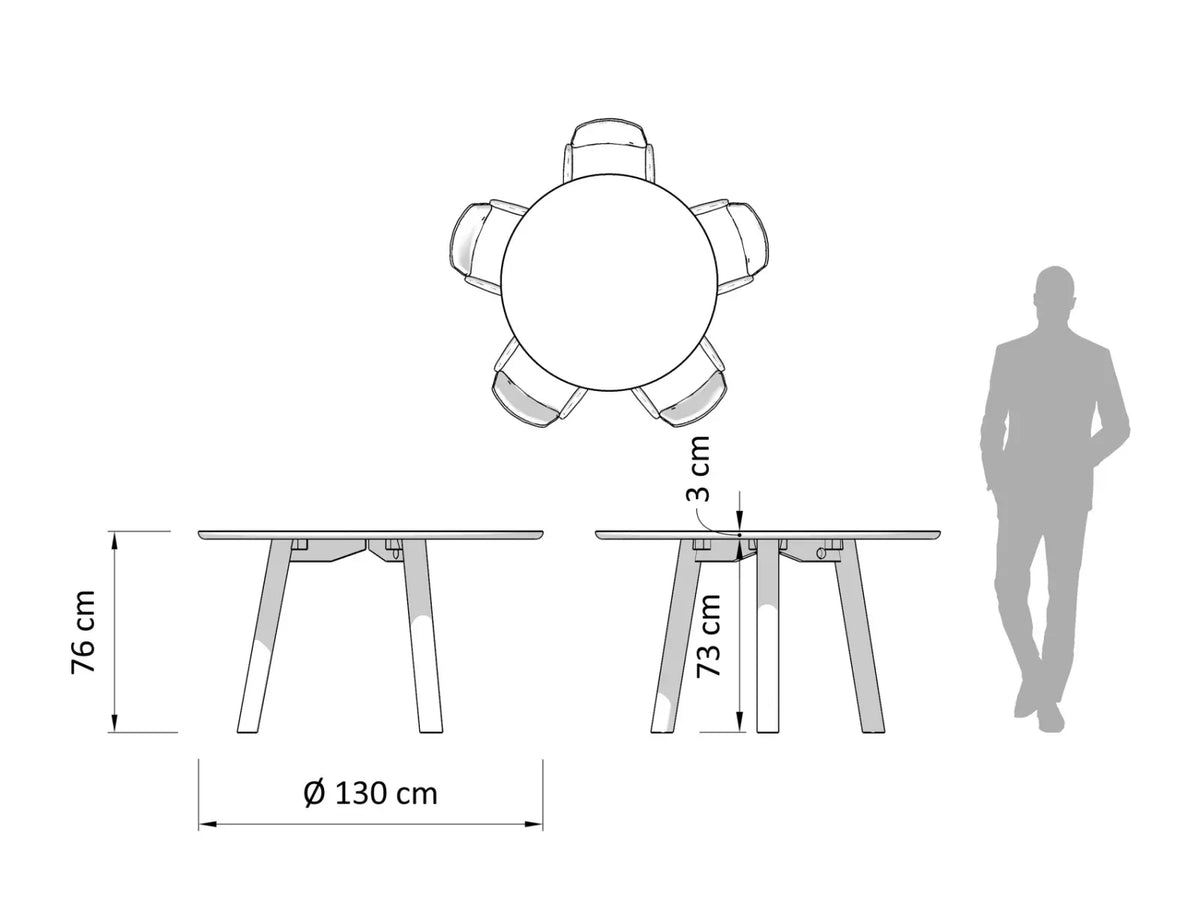 Cult Round Dining Table