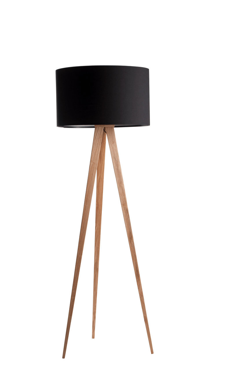 Tripod Wood Floor Lamp