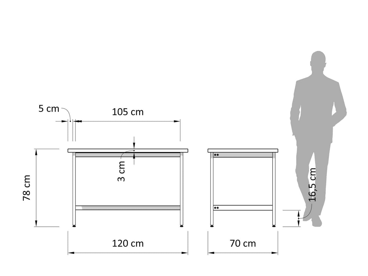 Γραφείο Atlas 120/160 cm