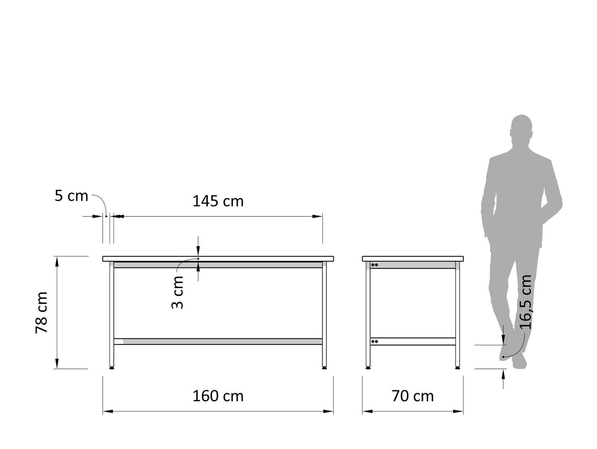 Γραφείο Atlas 120/160 cm