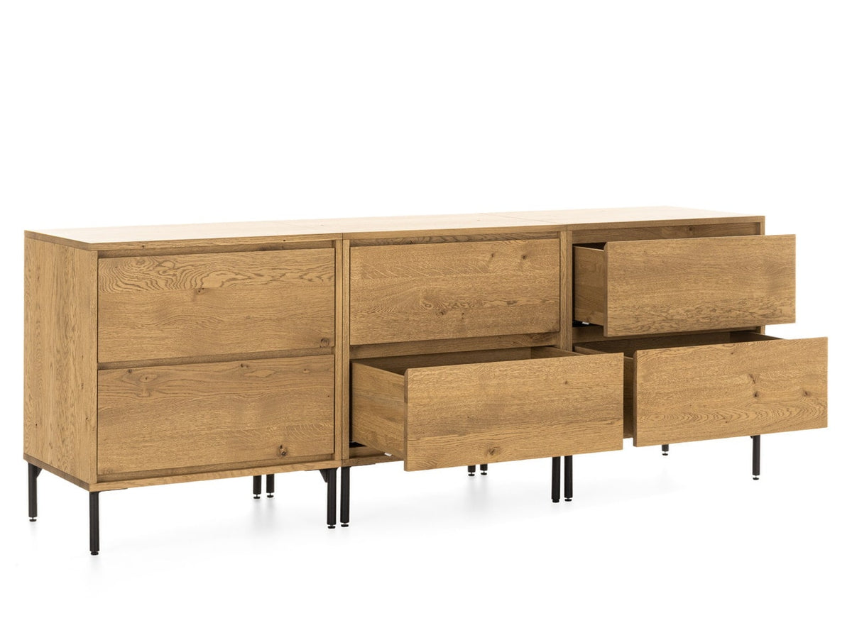 Atlas Sideboard 6Dr 210cm
