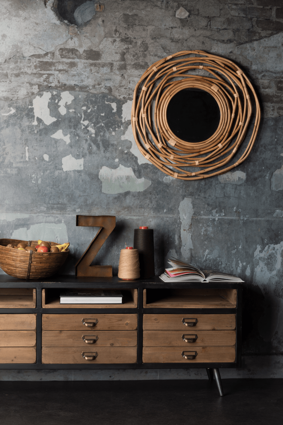 Kubu Mirror Ø75cm