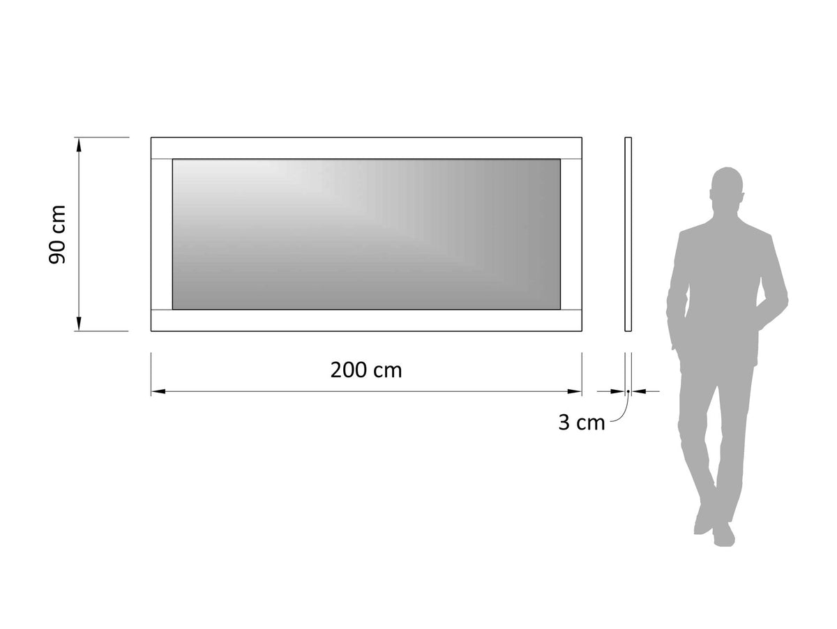 Frame Mirror 200x90cm